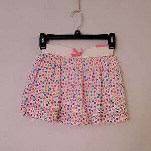 Cynthia Rowley Colorful Polka Dot Skort With Gold Shimmer NWT SIZE 7/8